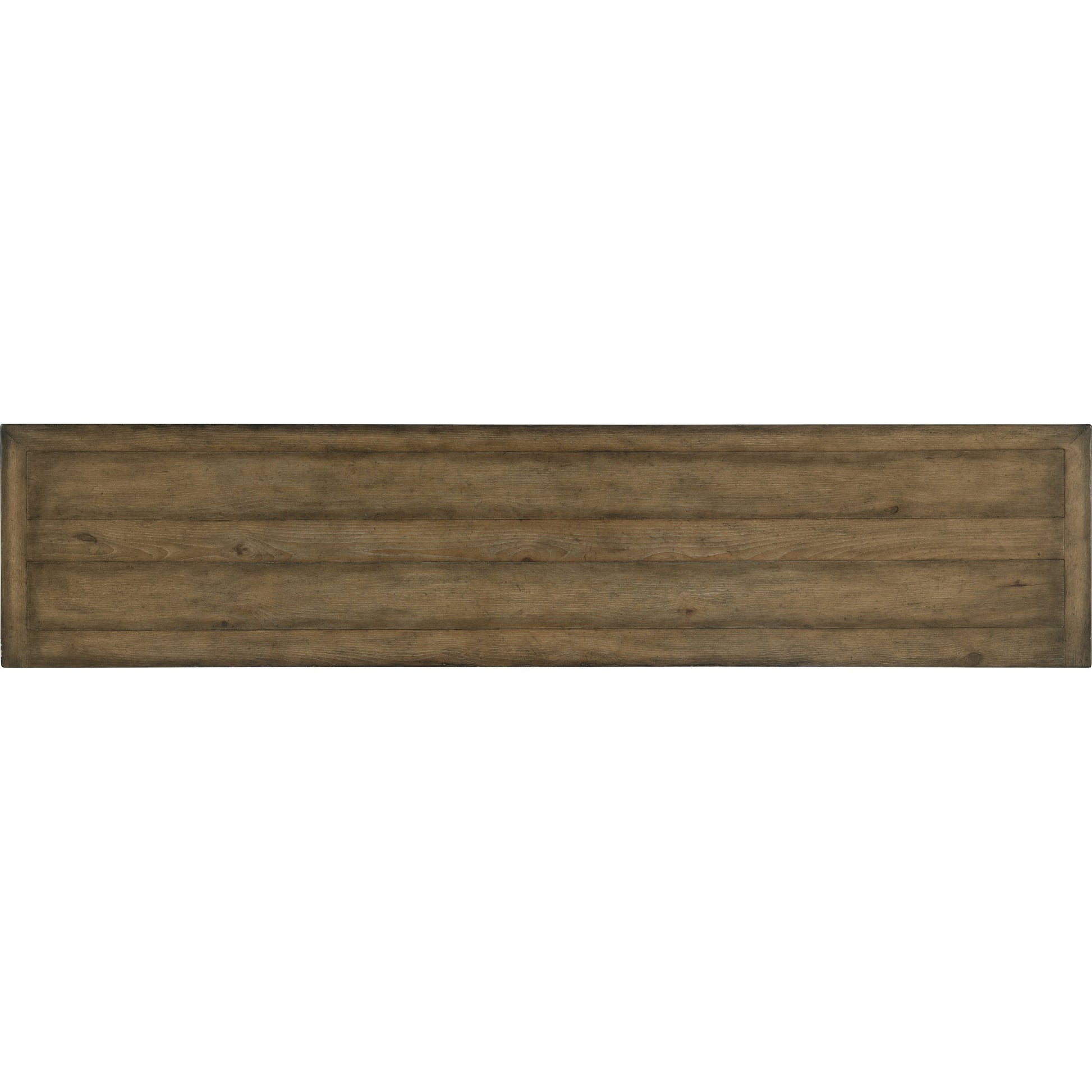 Sundance Entertainment Console by Hooker Furniture in cliffside. Made from pecan veneers, resin, solid-wood edge top in a traditional style.