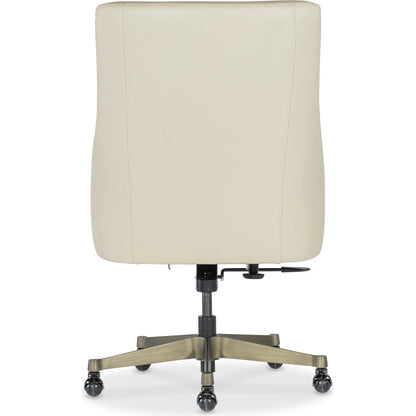 Paula Executive Swivel Tilt Chair by Hooker Furniture in beige and metal. Made from unique in a modern style.