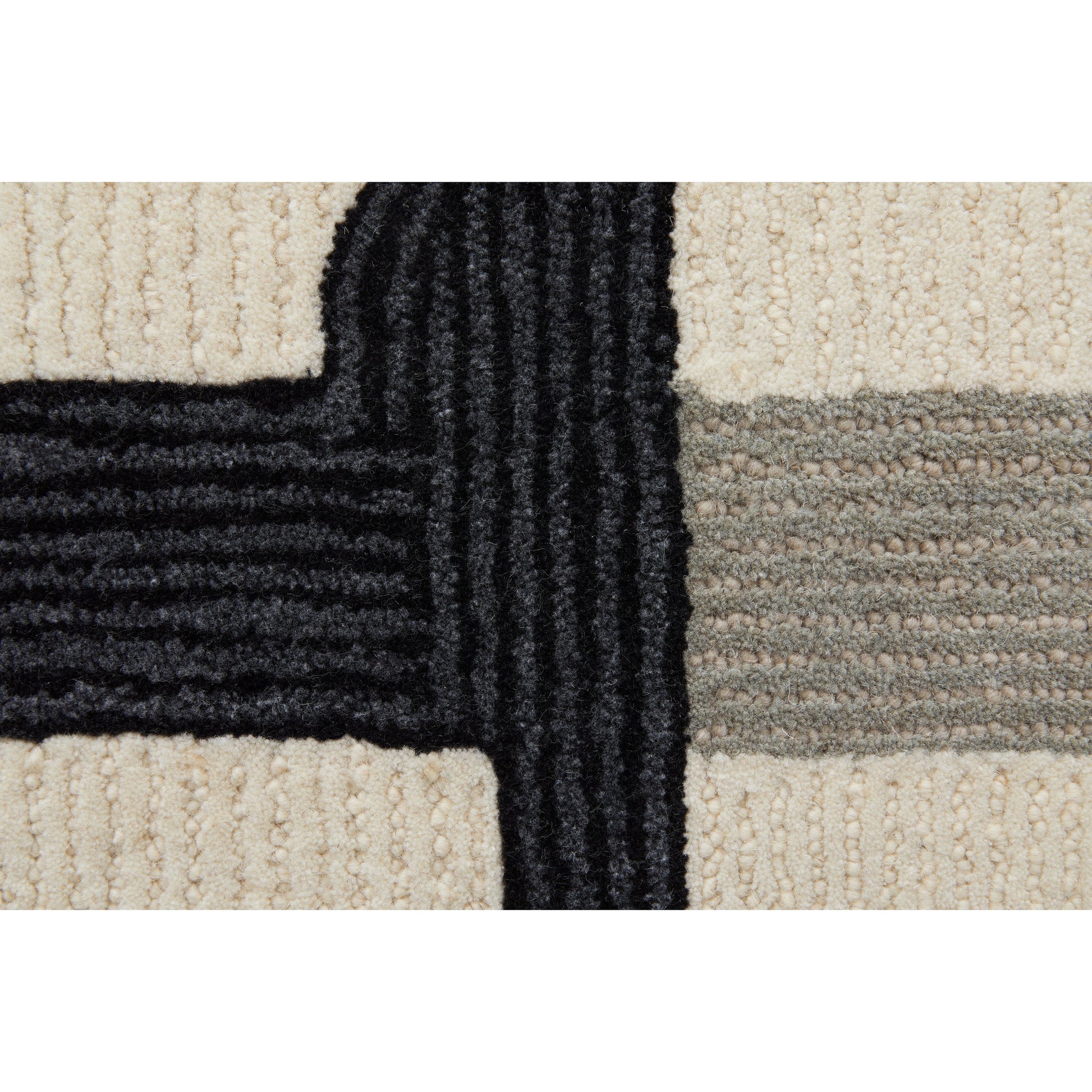 Maguire Transitional Rug - 8905F by Feizy in ivory, gray, black. Made from wool, nylon in a unique style.