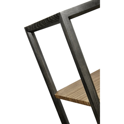 Hamilton Golden Amber Five-Tier Etagere by Jonathan Charles in brown and golden amber. Made from paldao veneer in a transitional style.