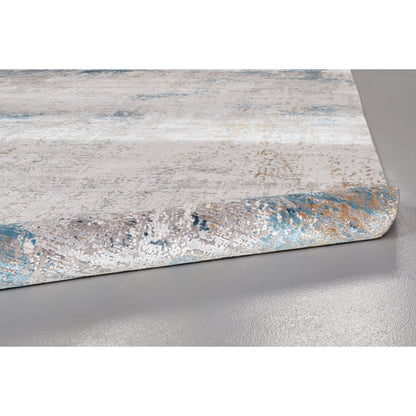 Cadiz Rug - 3889F by Feizy in ivory, blue, gold. Made from viscose, acrylic in a unique style.