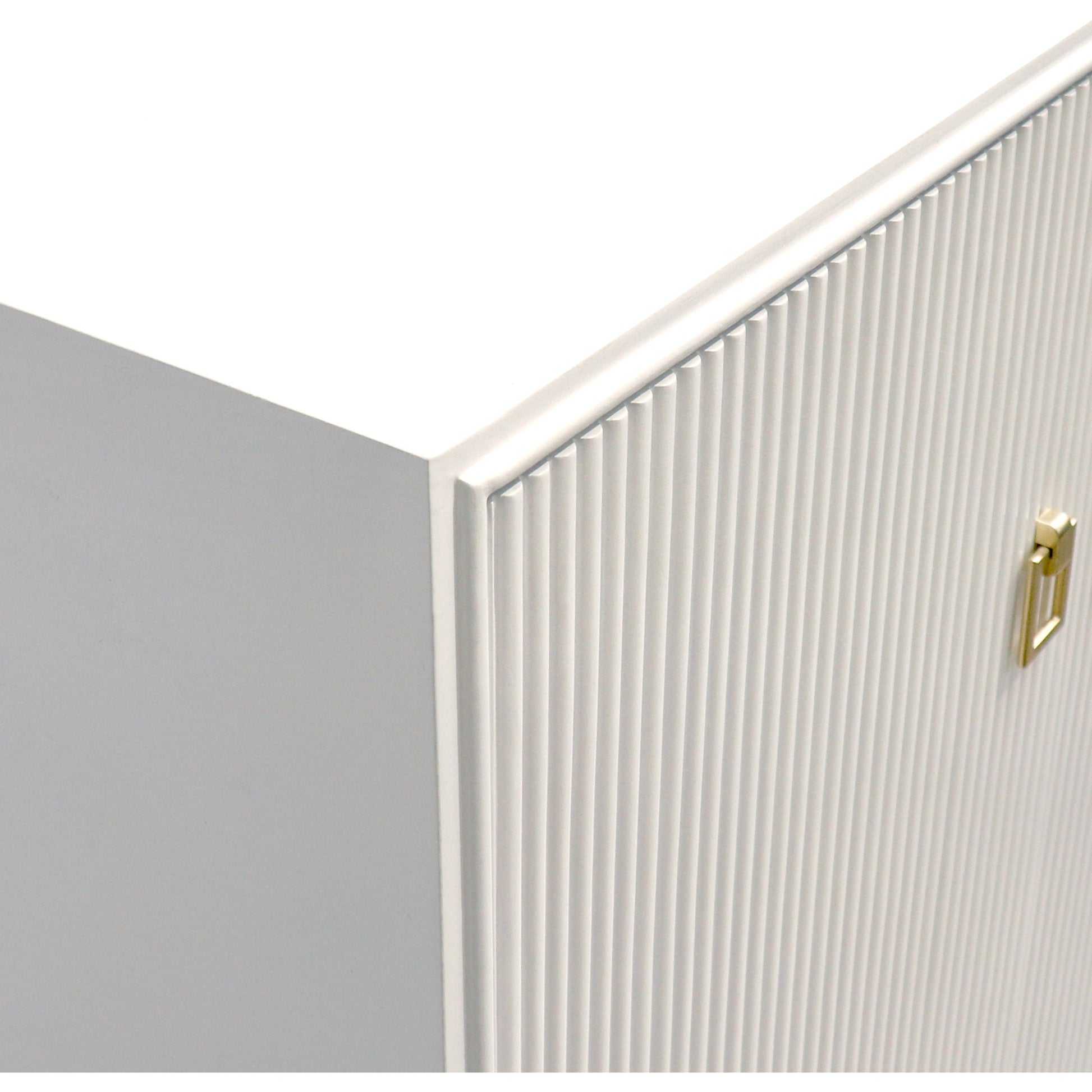 Victoria 4-Door Sideboard by Pasargad Home in ivory. Made from wood, metal in a modern style.