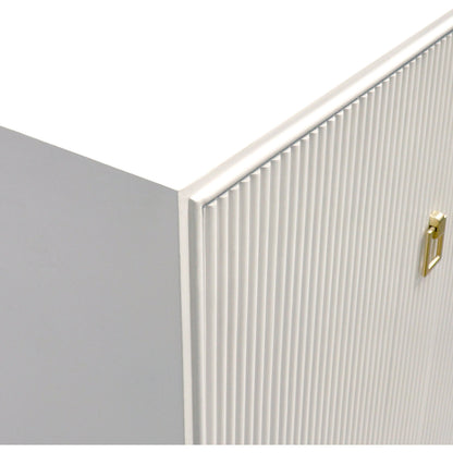Victoria 4-Door Sideboard by Pasargad Home in ivory. Made from wood, metal in a modern style.
