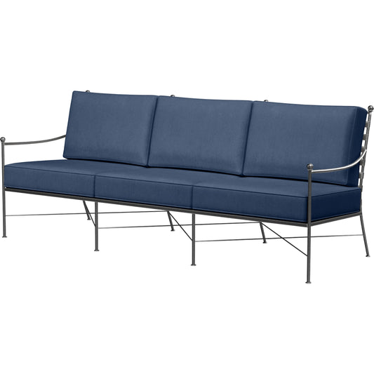 Provence Outdoor Sofa by Sunset West. Made from wrought iron in a modern style.