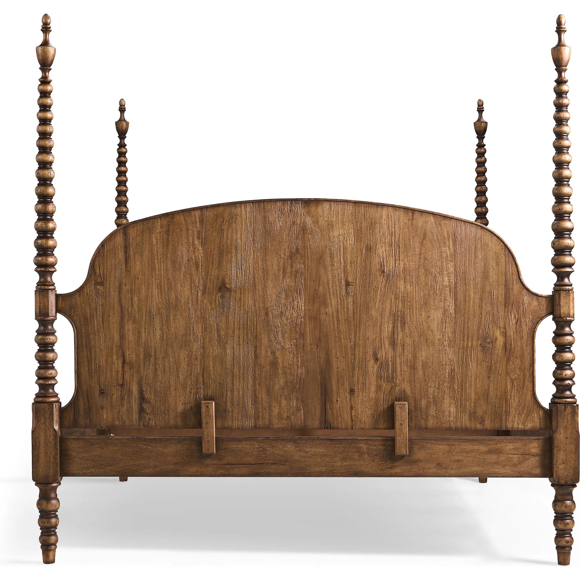 Tamarisk Poster Bed by Jonathan Charles in medium spain walnut. Made from main acacia in a unique style.