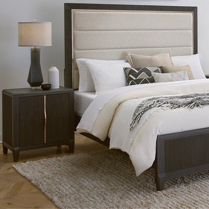 West End Loft Nightstand by Pulaski Furniture in tuxedo. Made from rubberwood in a modern style.