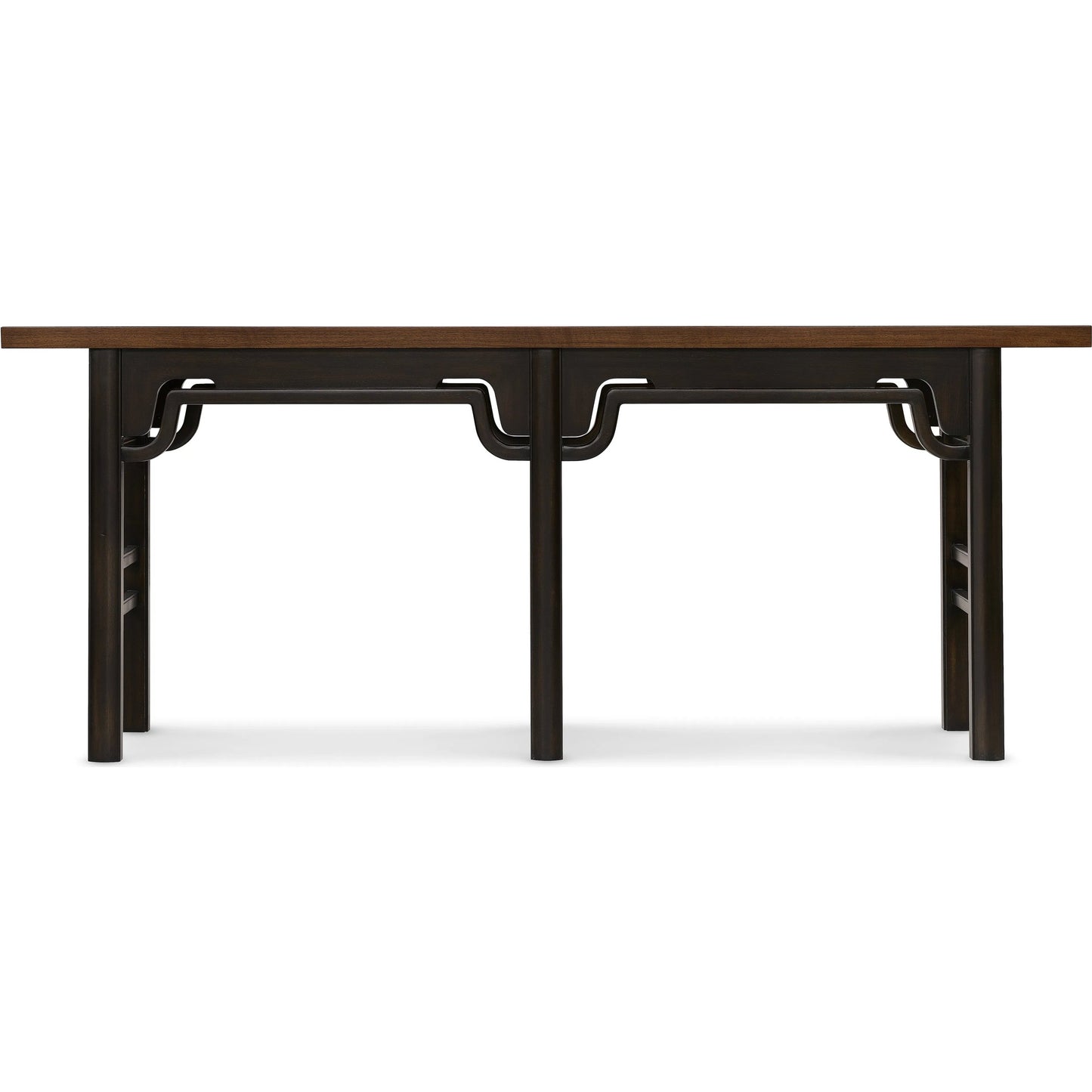 002 SI-2353927 | Additional Silo | Archives Console Table by Hooker Furniture in dark wood and classic walnut. Made from figured quartered walnut veneer in a traditional style.