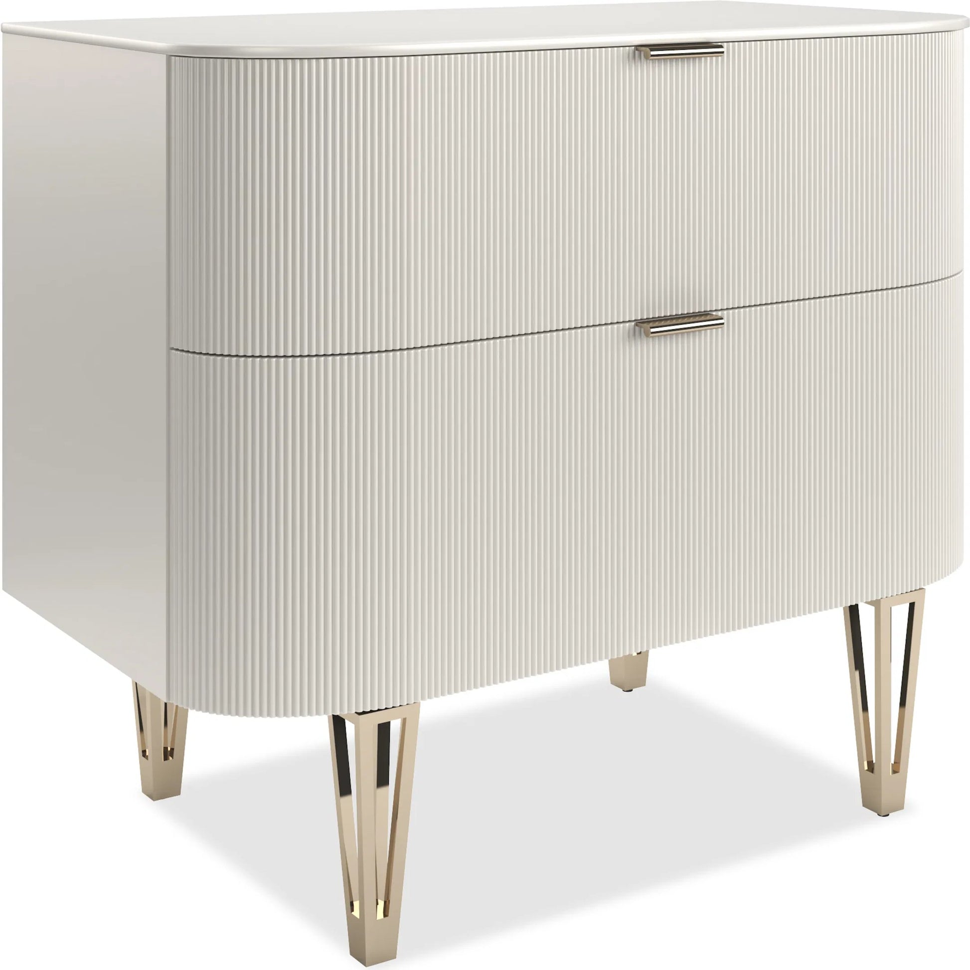 True Love 2-Drawer Nightstand by Caracole. Made from birch in a transitional style.