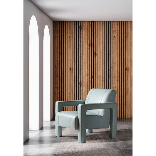 Covette Accent Chair by Hooker Furniture. Made from leather in a unique style.
