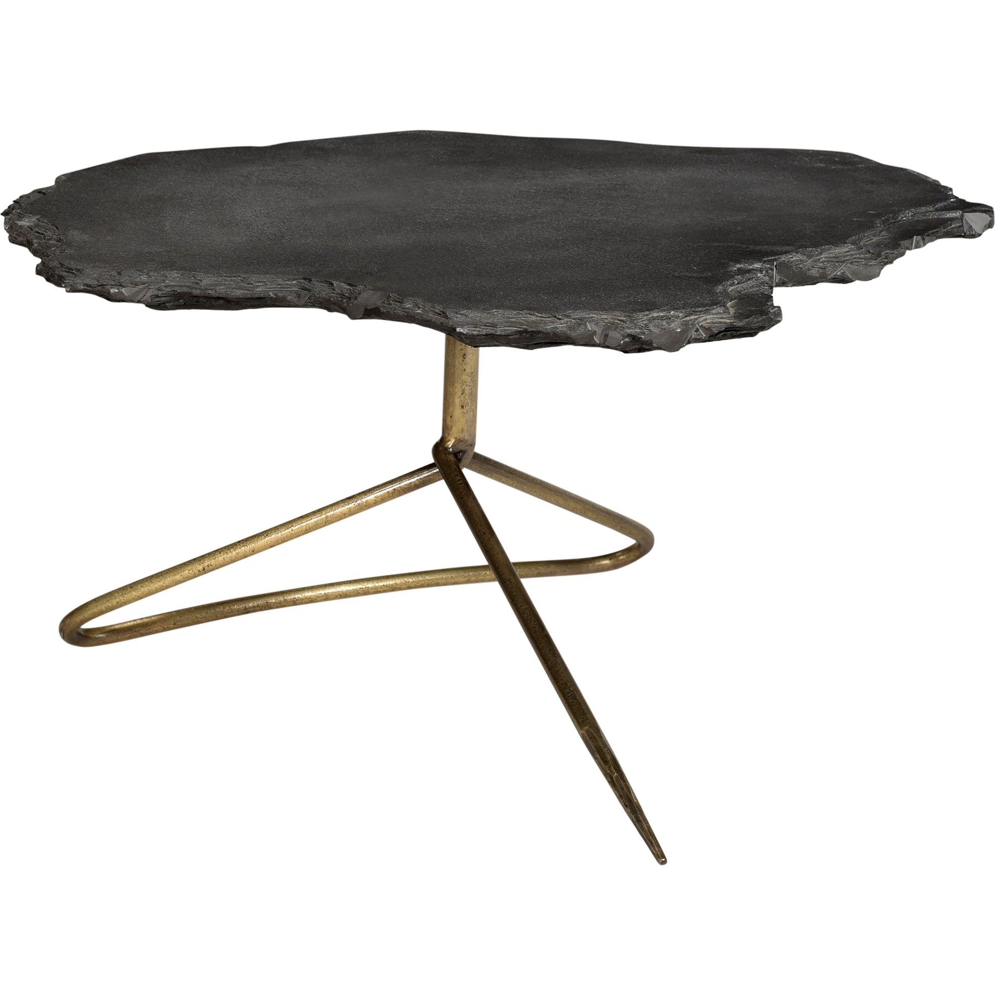 Sheridan Table by Moe's Home Collection. Made from stone, iron base in a modern style.