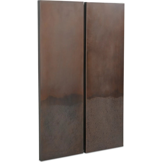 Smith Wall Decor (Set of 2) by Moe's Home Collection in bronze. Made from iron in a unique style.