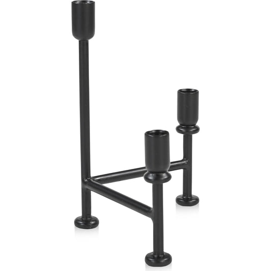 Cicero Candle Holder by Moe's Home Collection in black. Made from cast aluminum in a unique style.