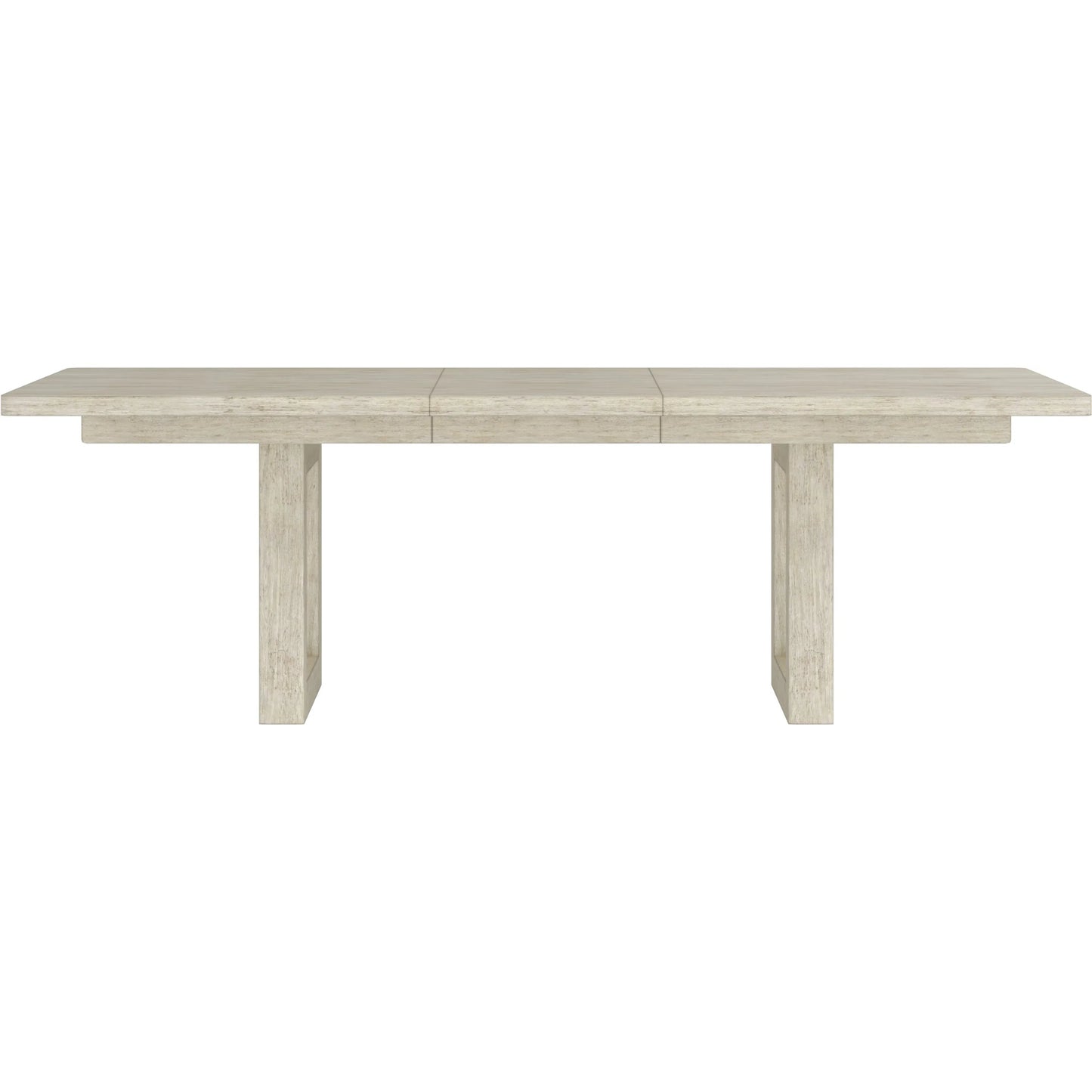 001 SI-2453377 | Additional Silo | Cotiere Extension Dining Table by A.R.T. Furniture in linen. Made from parawood solids, mixed split cathedral, quarter white oak veneers, fabric in a transitional style.