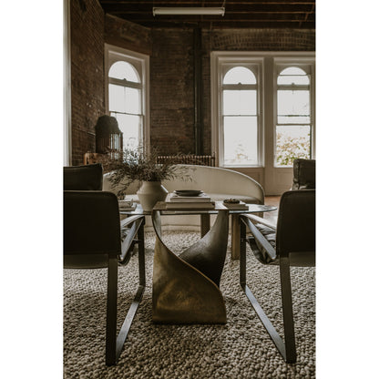 Twist Accent Table by Moe's Home Collection. Made from aluminum in a modern style.