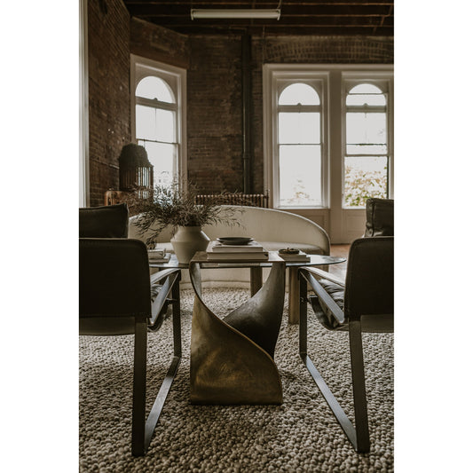 Twist Accent Table by Moe's Home Collection. Made from aluminum in a modern style.