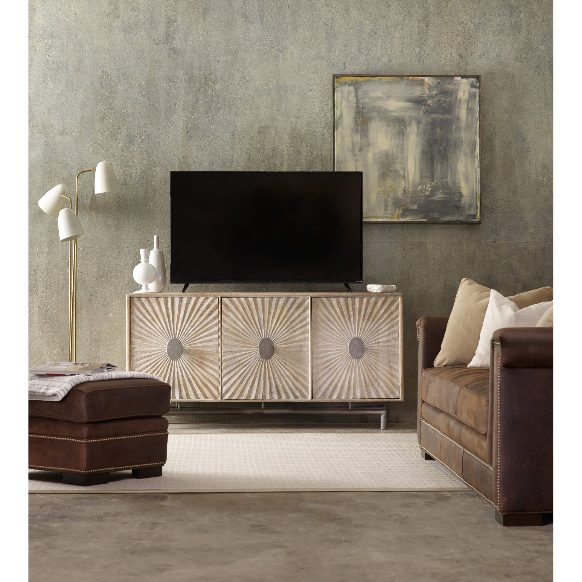 Pattern Entertainment Console by Hooker Furniture. Made from unique in a modern style.