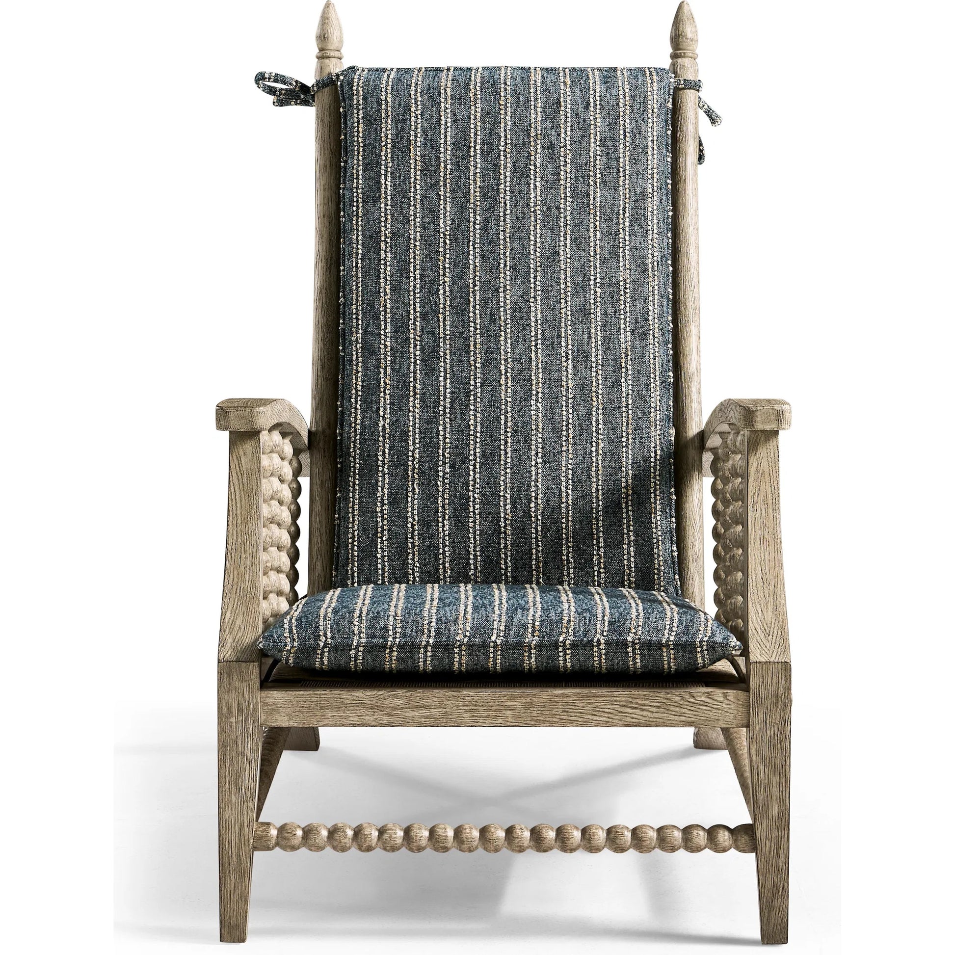Whitby Lounge Chair by Jonathan Charles in grey and greyed oak. Made from oak, fabric, rope in a cottage & farmhouse style.