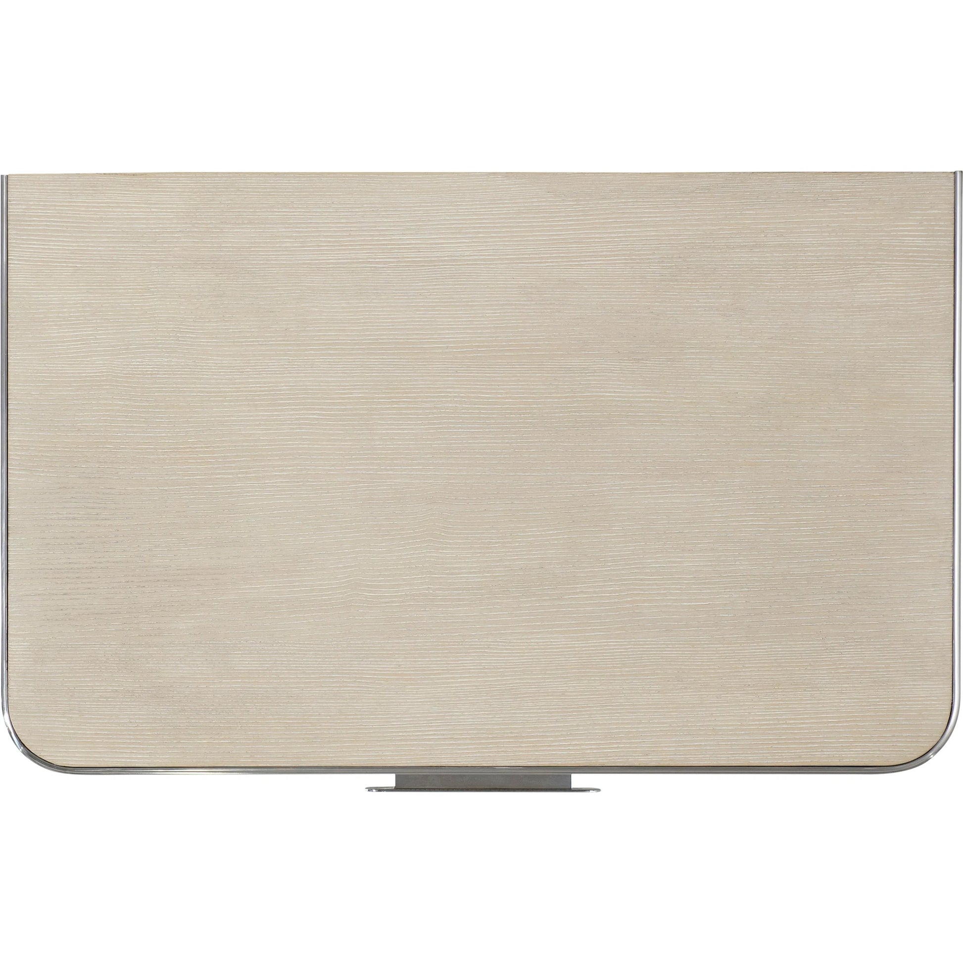 Corinne Nightstand by Bernhardt in ecru. Made from metal in a transitional style.