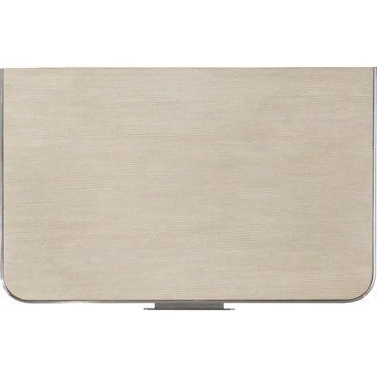 Corinne Nightstand by Bernhardt in ecru. Made from metal in a transitional style.