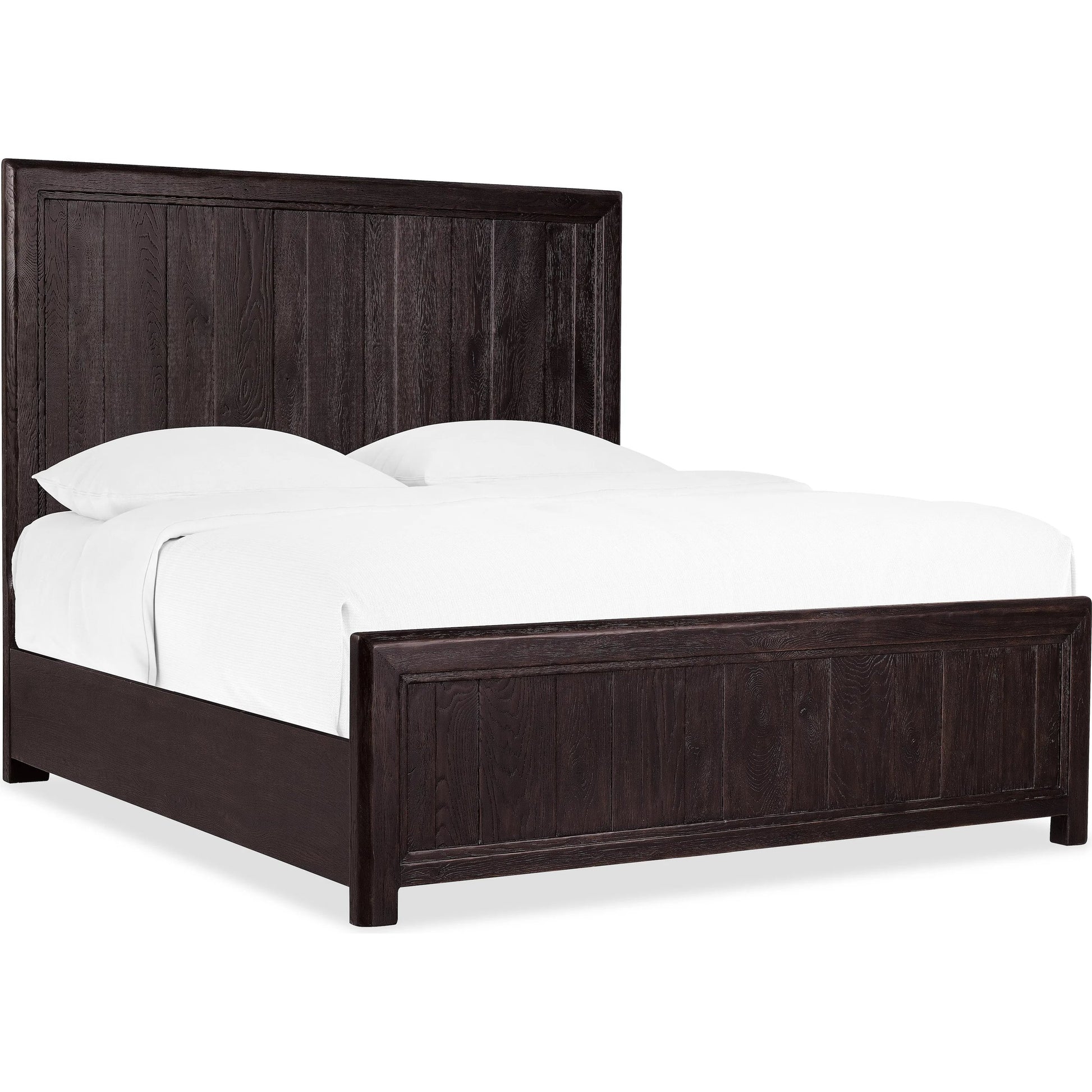 Driftwood Panel Bed by Hooker Furniture. Made from oak solids, oak veneers in a transitional style.