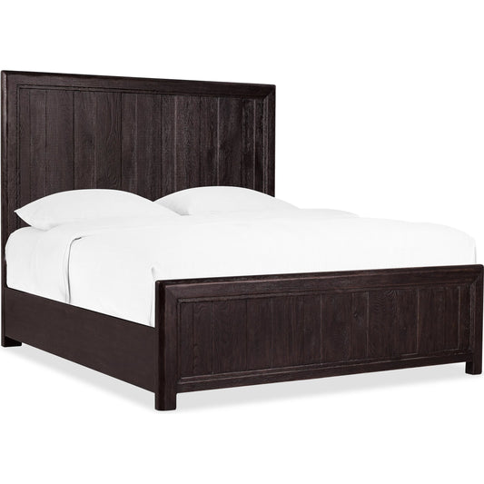 Driftwood Panel Bed by Hooker Furniture. Made from oak solids, oak veneers in a transitional style.