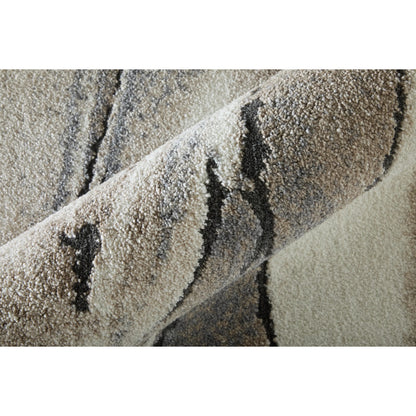 Gilmore GIL39URF Rug by Feizy in ivory, gray, black. Made from polypropylene in a unique style.