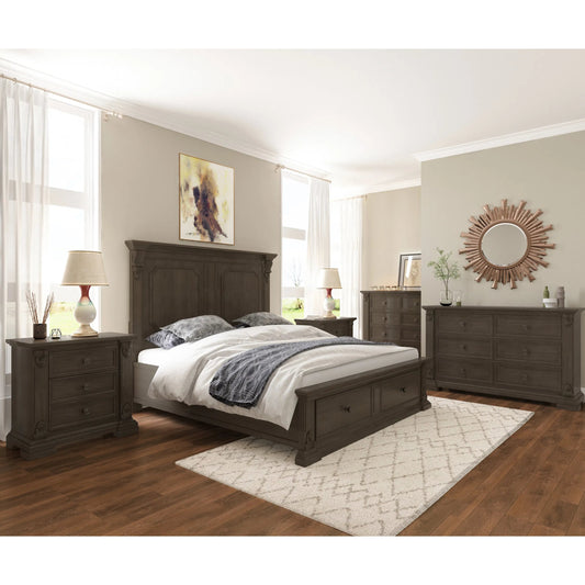 Heritage Hill Storage Bed by A.R.T. Furniture in umber. Made from acacia solids with white oak veneers in a unique style.