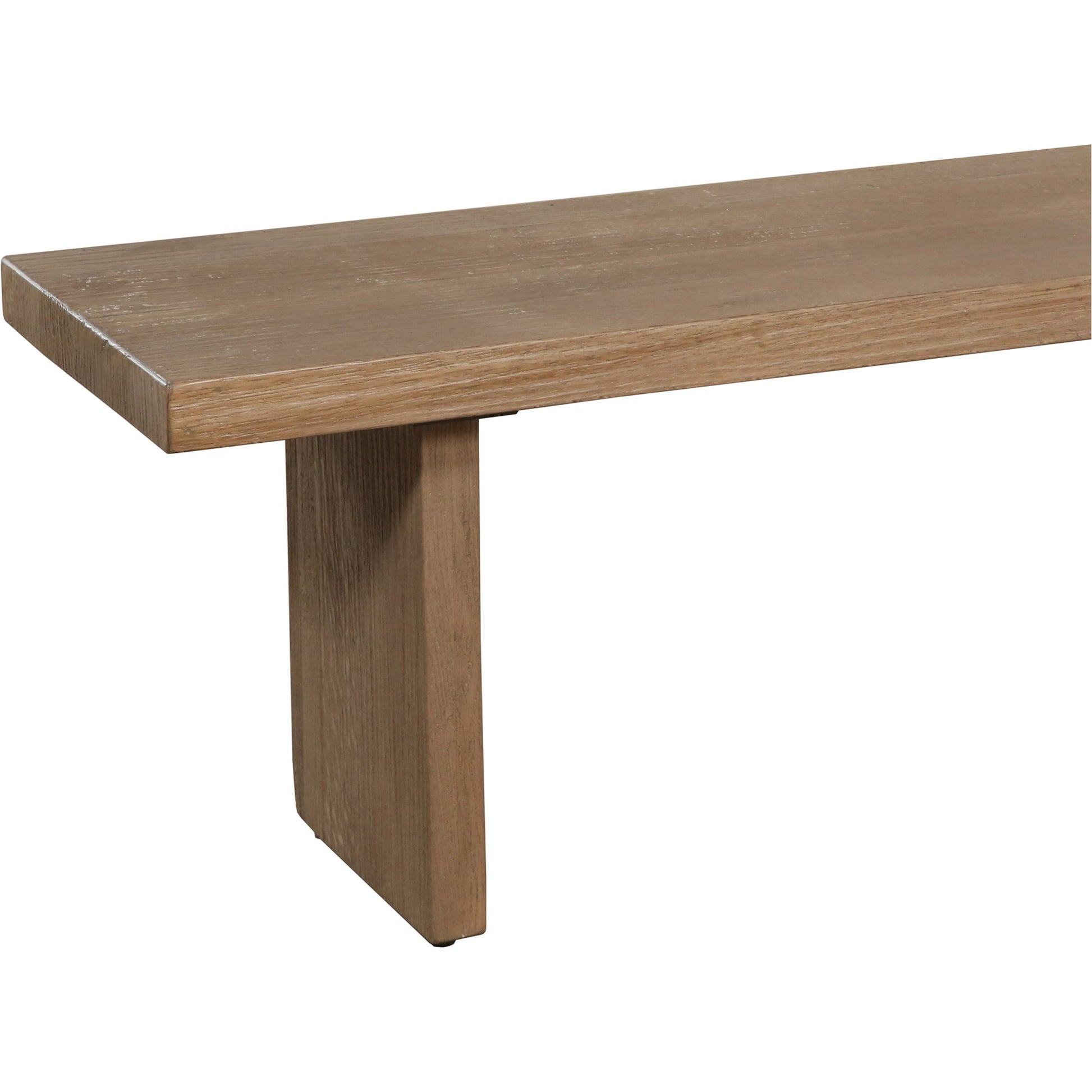 Koshi Bench by Moe's Home Collection in sandblasted amber oak. Made from solid oak in a modern style.
