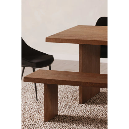 Koshi Bench by Moe's Home Collection in sandblasted amber oak. Made from solid oak in a modern style.
