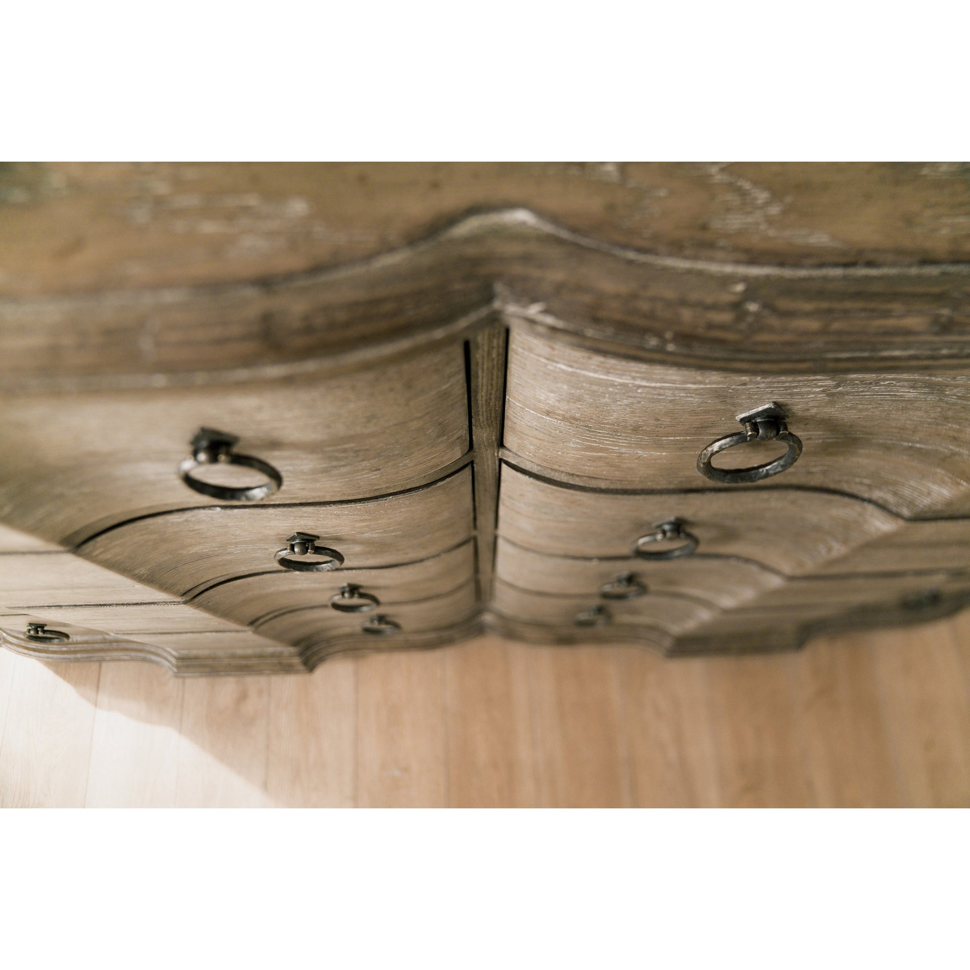 Adante Dresser by Hooker Furniture in light brown. Made from poplar, cedar veneers in a cottage & farmhouse style.