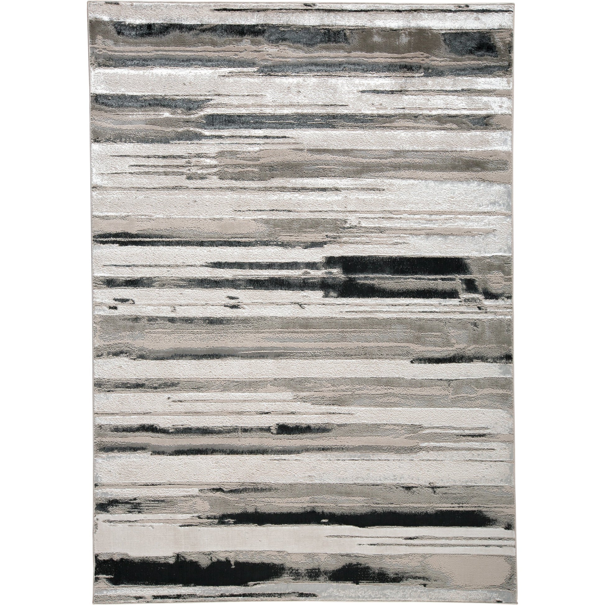 Micah Rug - 3049F by Feizy in silver, gray, black. Made from polyester, polypropylene in a unique style.