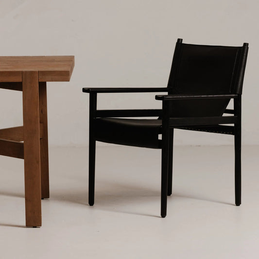 Remy Dining Chair by Moe's Home Collection. Made from upholstery: top, grain buffalo leather, ash wood frame, canvas in a unique style.