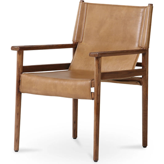 Remy Dining Chair by Moe's Home Collection. Made from upholstery: top, grain buffalo leather, ash wood frame, canvas in a unique style.
