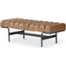 Harrison Bench by Moe's Home Collection. Made from upholstery: top, grain buffalo leather, iron frame in a traditional style.