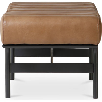 Harrison Bench by Moe's Home Collection. Made from upholstery: top, grain buffalo leather, iron frame in a traditional style.