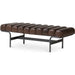 Harrison Bench by Moe's Home Collection. Made from upholstery: top, grain buffalo leather, iron frame in a traditional style.