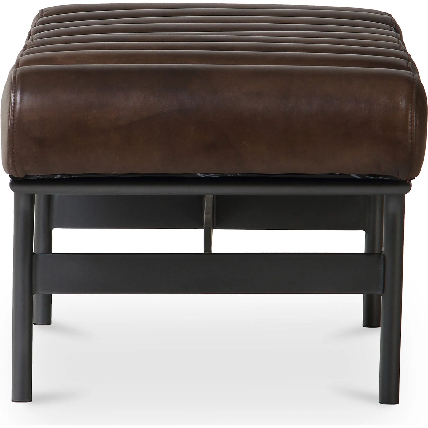 008 SI-2253769 | Additional Silo | Harrison Bench by Moe's Home Collection. Made from upholstery: top, grain buffalo leather, iron frame in a traditional style.