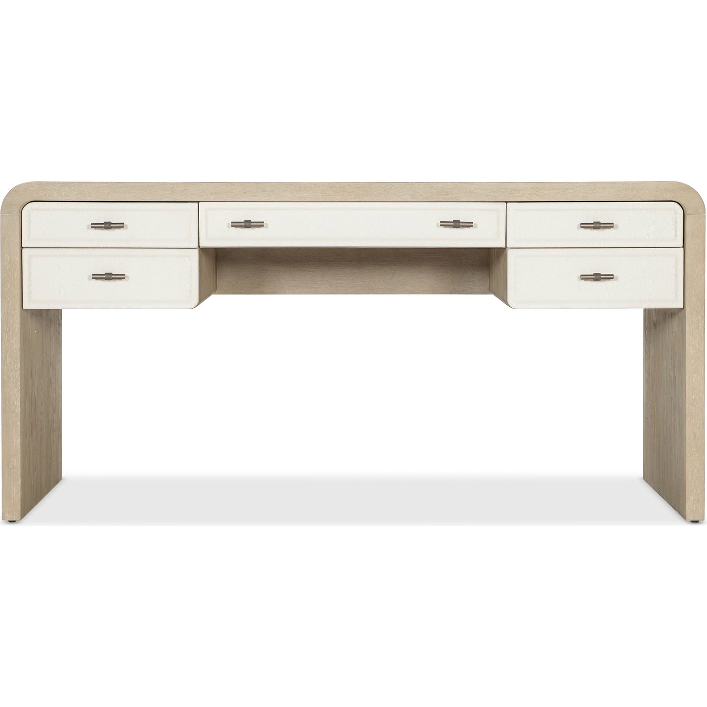 002 SI-2353898 | Additional Silo | Brixton Writing Desk by Hooker Furniture in light wood and pebble hue. Made from elm veneers in a transitional style.
