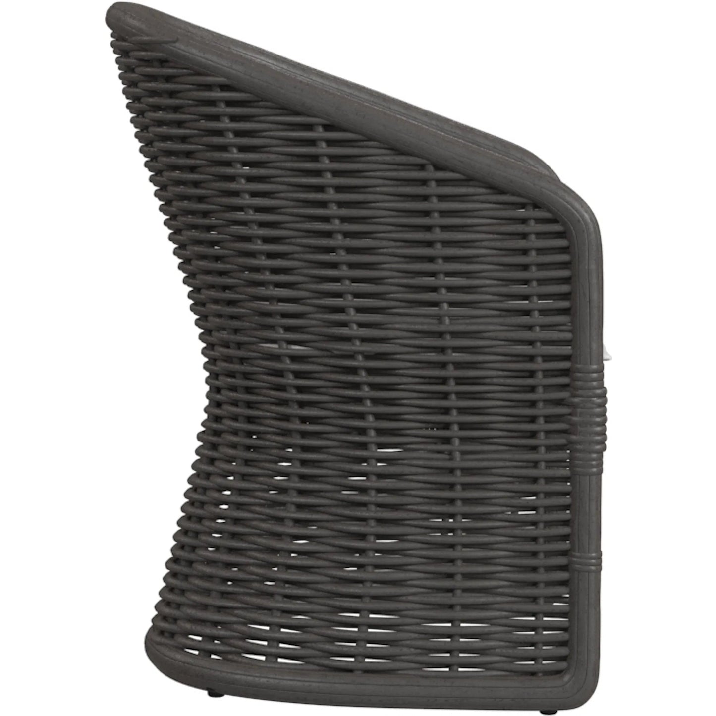 003 SI-2318696 | Additional Silo | Cabo Outdoor Dining Chair by Sunset West in dark wood. Made from resin wicker in a rustic style.