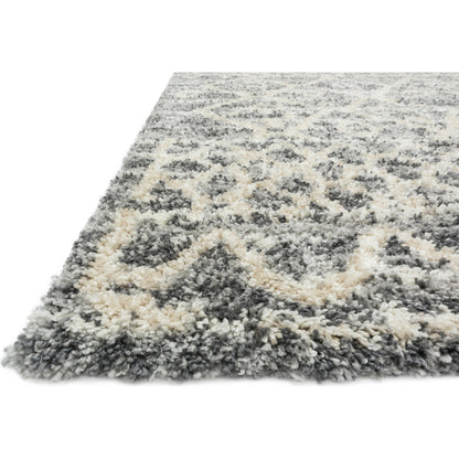 Quincy QC-02 Rug by Loloi in graphite, beige. Made from 100% polypropylene in a eclectic & global style.