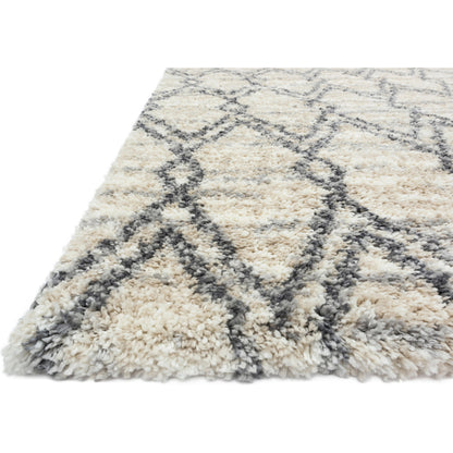 Quincy QC-04 Rug by Loloi in sand, graphite. Made from 100% polypropylene in a eclectic & global style.