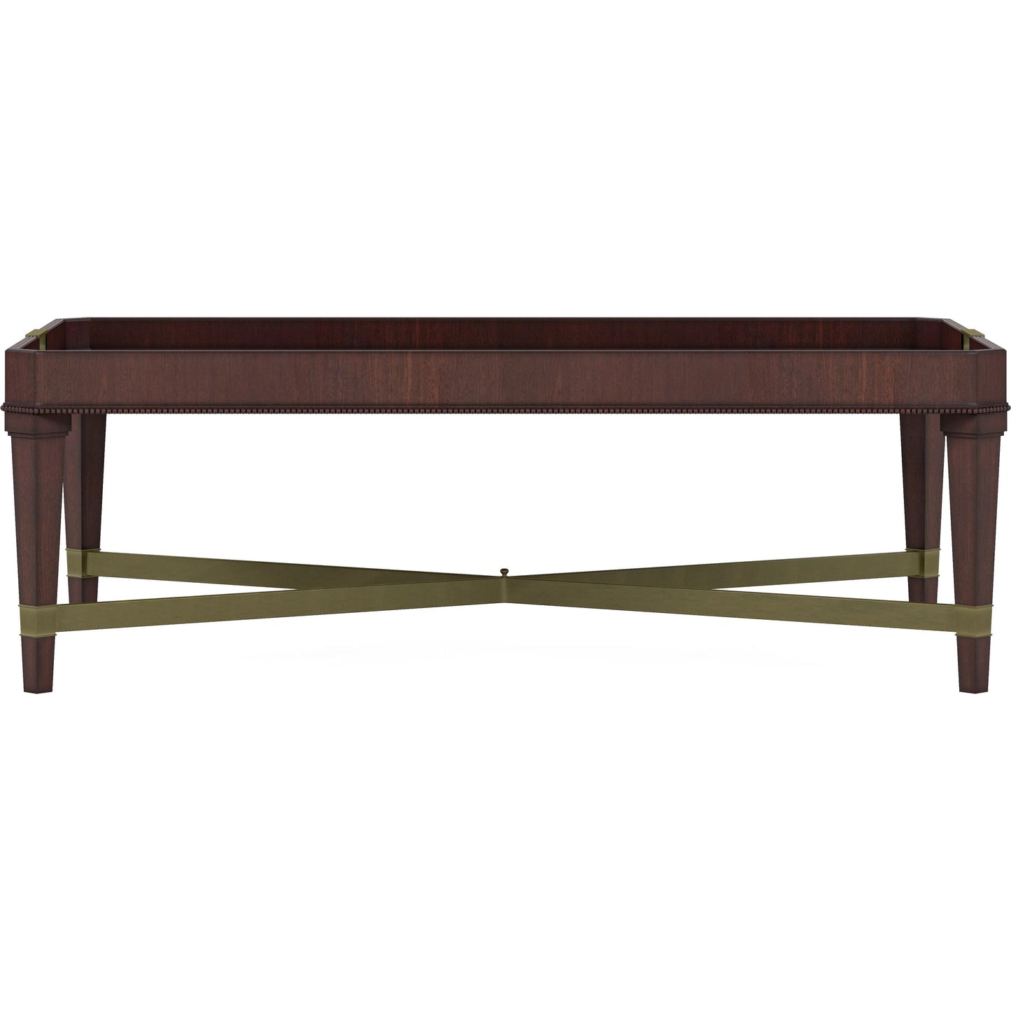 002 SI-2334469 | Additional Silo | Revival Rectangular Cocktail Table by A.R.T. Furniture in brown and napa mahogany. Made from rubberwood solids, quarter mahogany veneer, resin, metal in a traditional style.