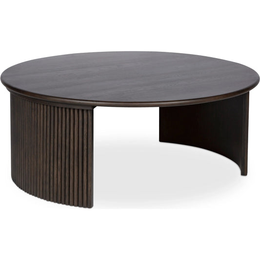 Penny Coffee Table by Moe's Home Collection. Made from solid oak tabletop, oak veneer over plywood base in a unique style.