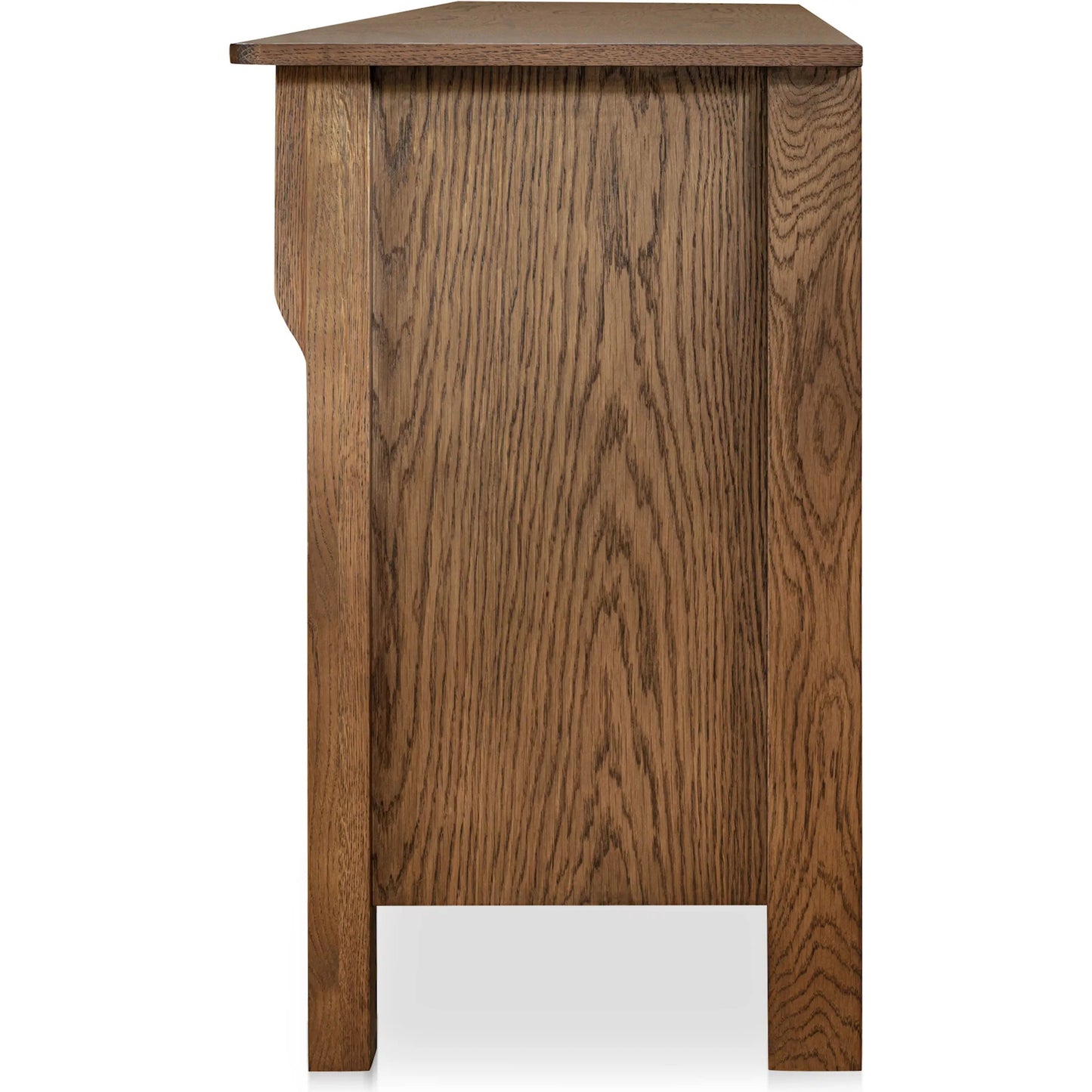 002 SI-2367933 | Additional Silo | Caroline Sideboard by Moe's Home Collection in warm brown. Made from solid oak frame, oak veneer over mdf side panel, drawer in a transitional style.
