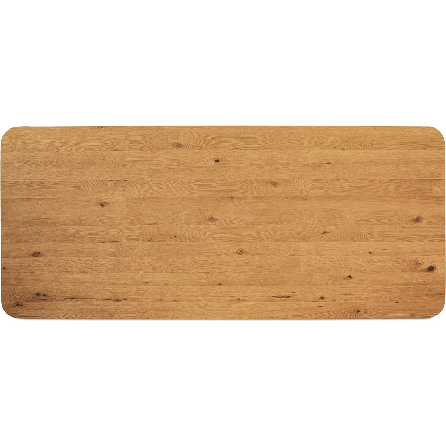 002 SI-2368427 | Additional Silo | Winston Dining Table by Moe's Home Collection in natural and rustic oak. Made from oak veneer over mdf tabletop, solid oak base edge in a transitional style.