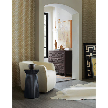 Commerce and Market Galway-Around Spot Table by Hooker Furniture in black. Made from mango solids in a modern style.