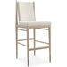 Unity Light Bar Stool by Caracole. Made from oak in a unique style.