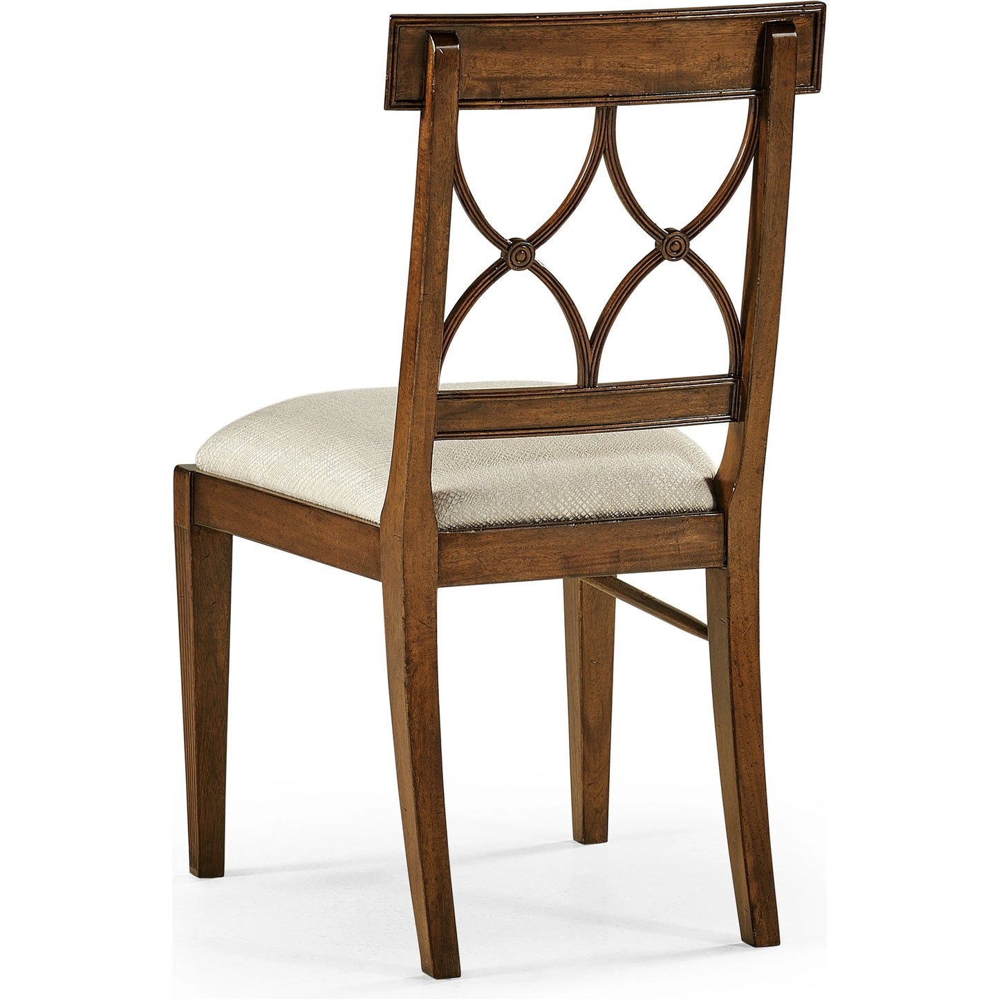 003 SI-1991053 | Additional Silo | Buckingham Regency Mahogany Curved Back Side Chair by Jonathan Charles in medium antique mahogany. Made from acacia in a modern style.