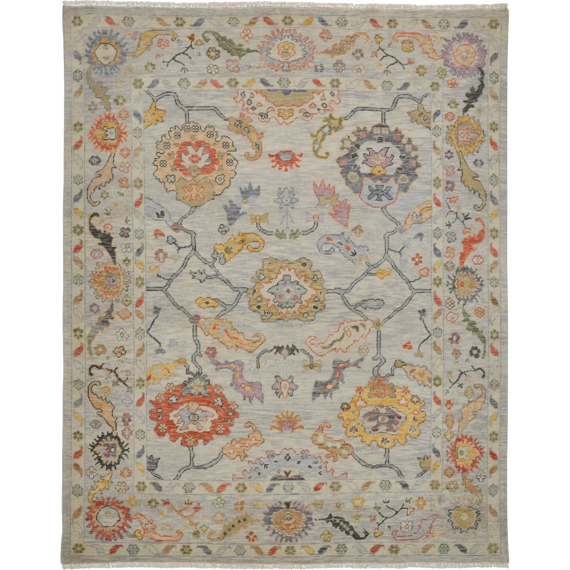 Karina Traditional Persian Rug - 6793F by Feizy in gray, yellow, red. Made from wool in a unique style.