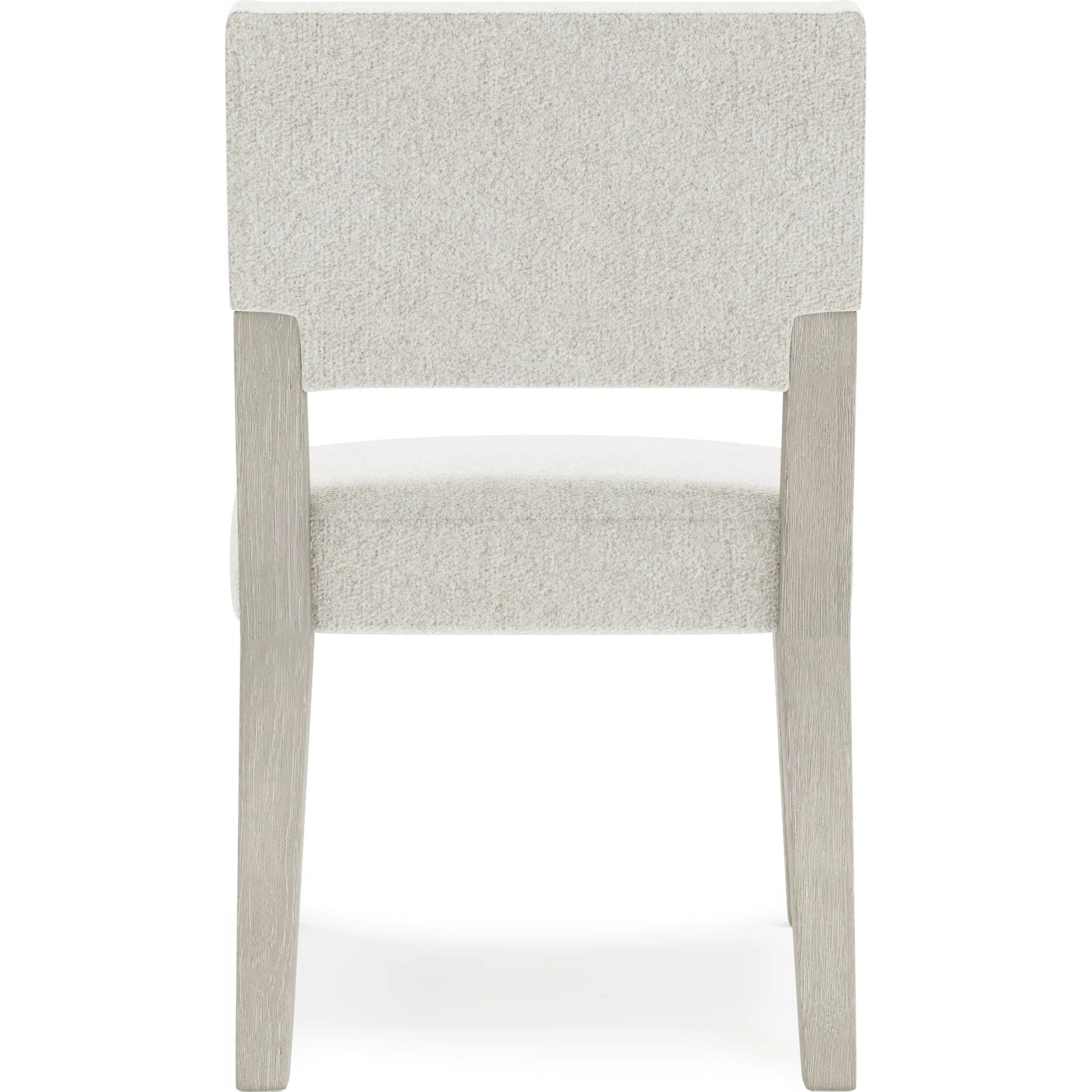 Tempo Side Chair by Bernhardt in white. Made from fabric, wood in a unique style.